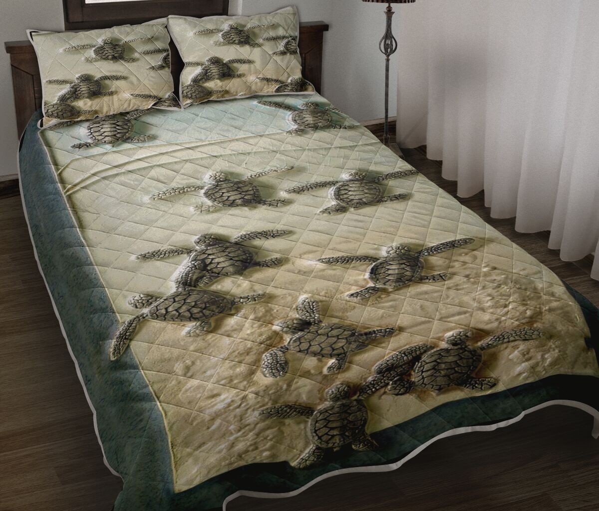 Turtles And The Sea Turtle  Quilt Set 0622