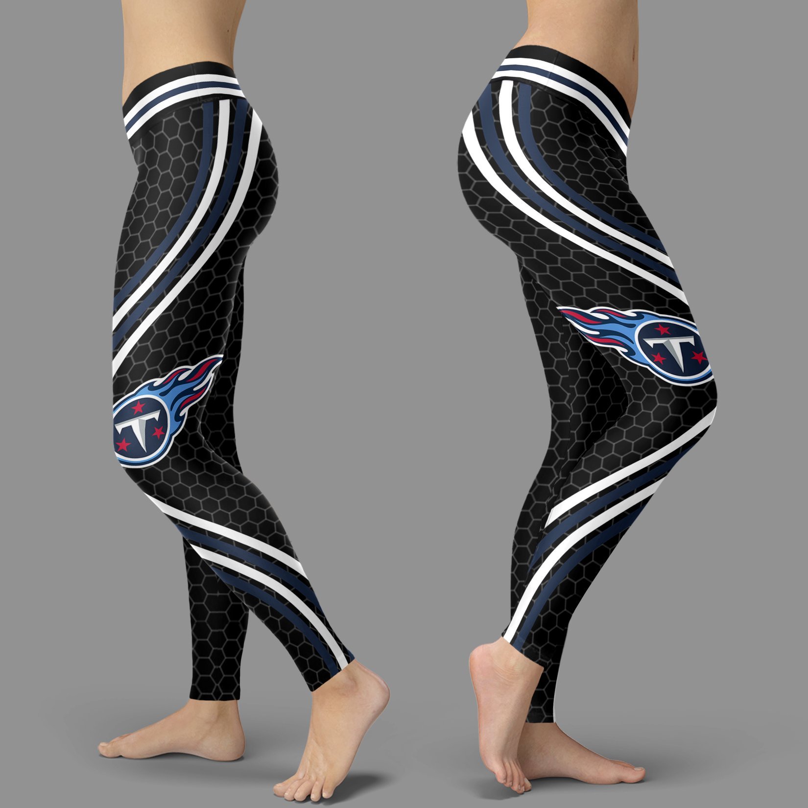 Black Curve Tennessee Titans Leggings