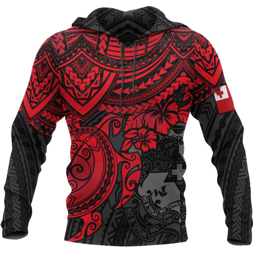 Tonga in My Heart Polynesian Tattoo Style 3D Printed Shirts TT0025