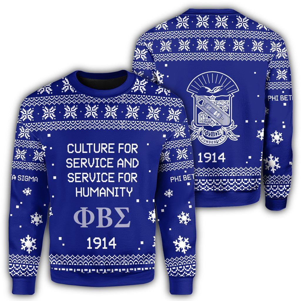 Fraternity Sweatshirt – Phi Beta Sigma Xmas Motto Sweatshirt