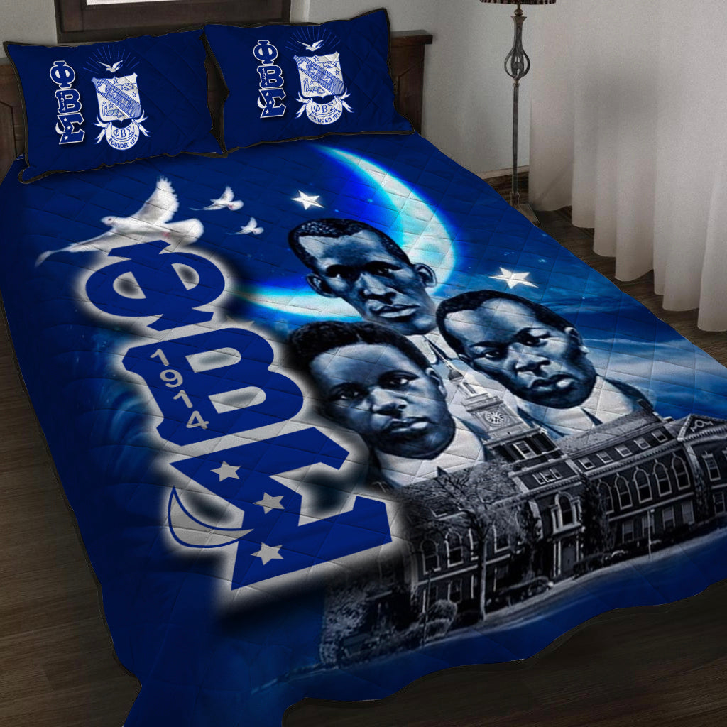 Phi Beta Sigma Quilt Bed Set Founded 1914 Lt6