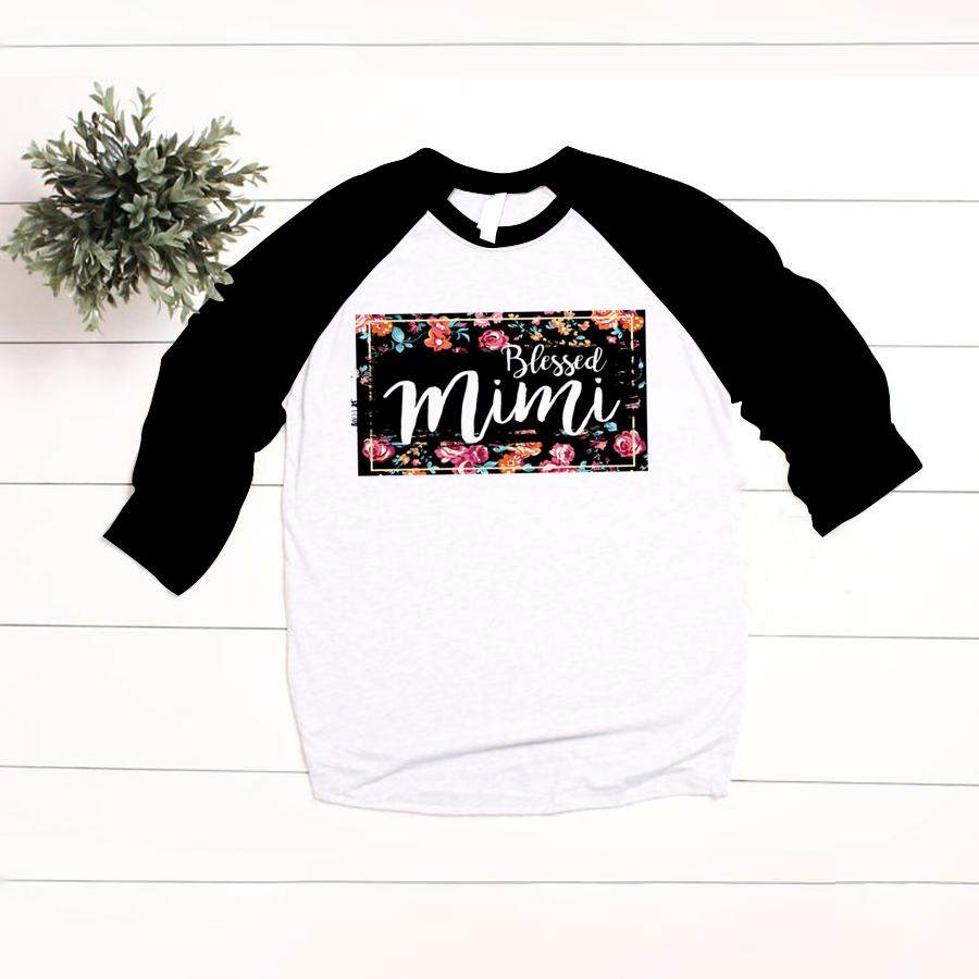 PERSONALIZED BLESSED MIMI FLOWER SHIRT