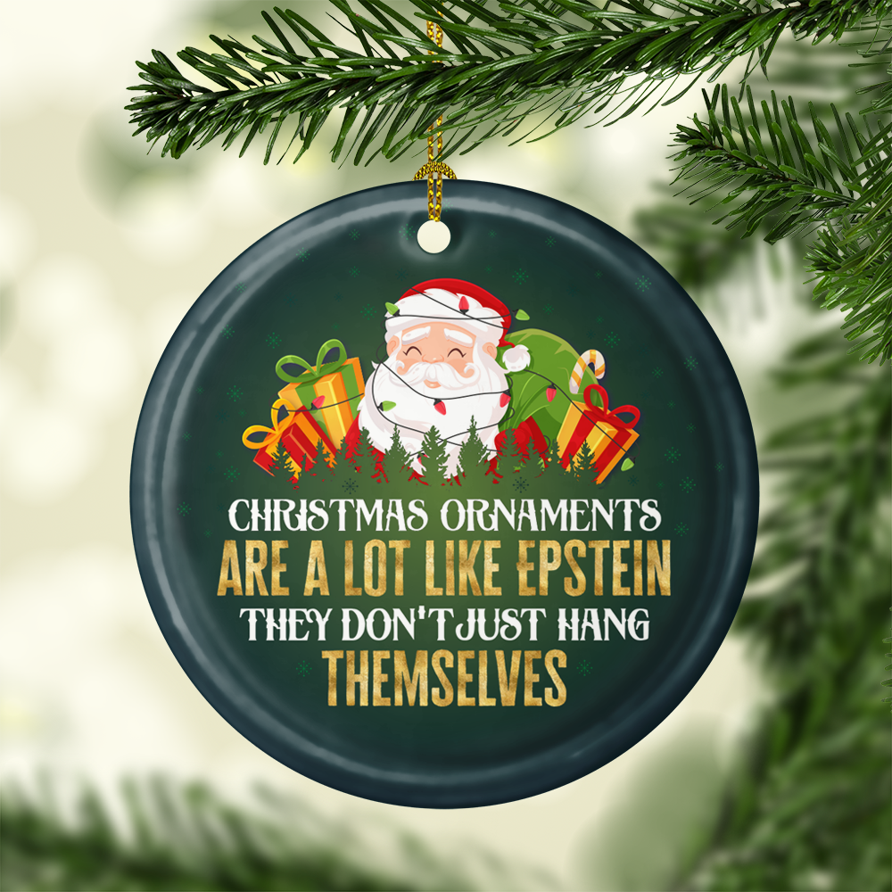 Viticstore™ Christmas Ornaments Are Like Epstein Ceramic Ornament For Holiday Decoration, Christmas Gift Ideas