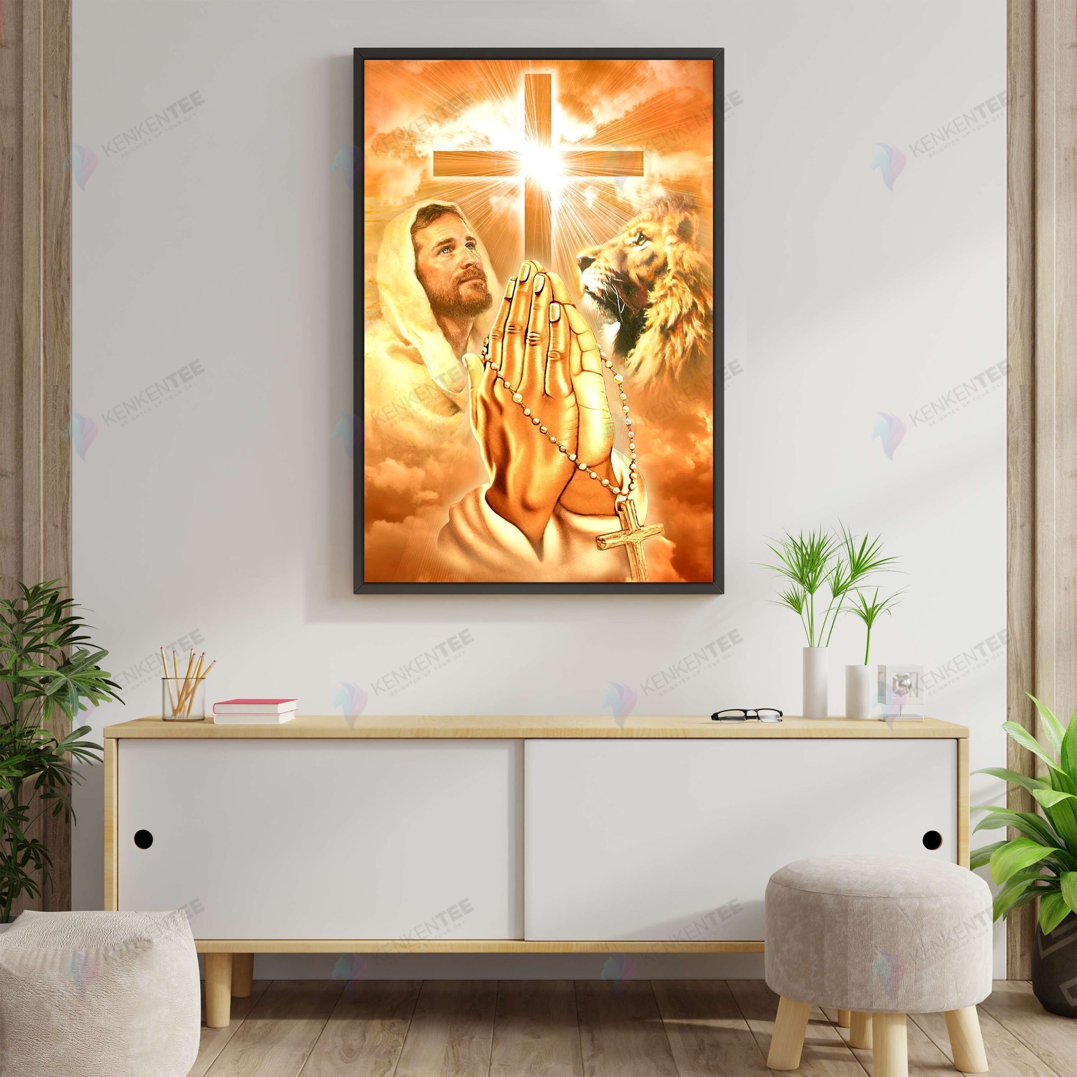 Amazing Jesus And Lion Poster – Bngo190403Hd