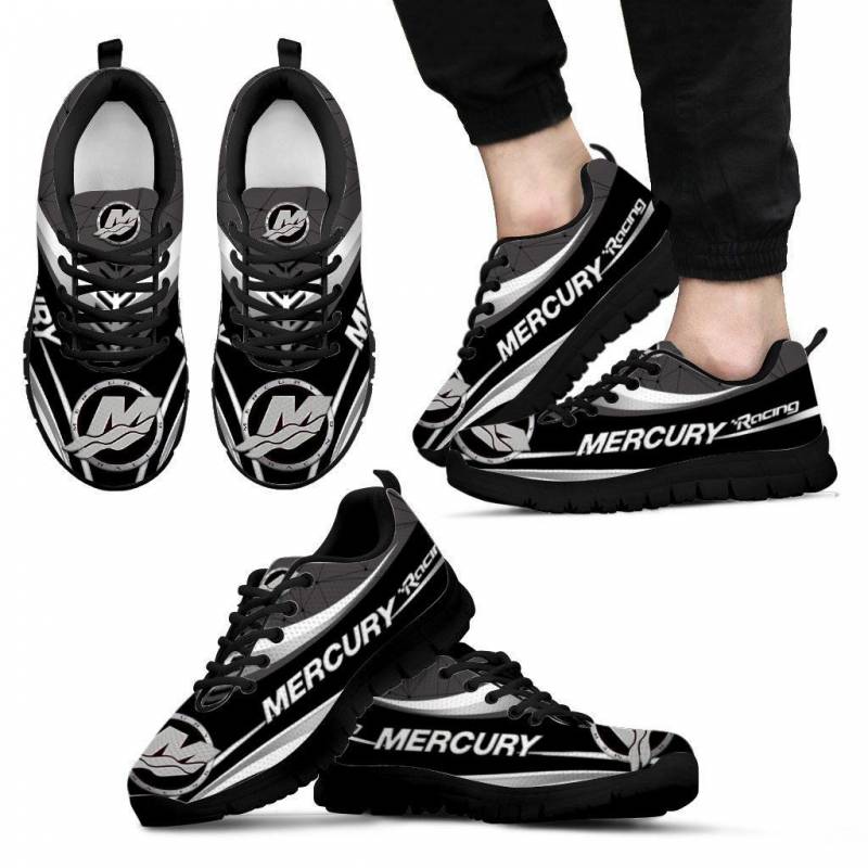 3D Printed Mercury Racing- BDA Sneakers Ver1 For Men & Women (Black)