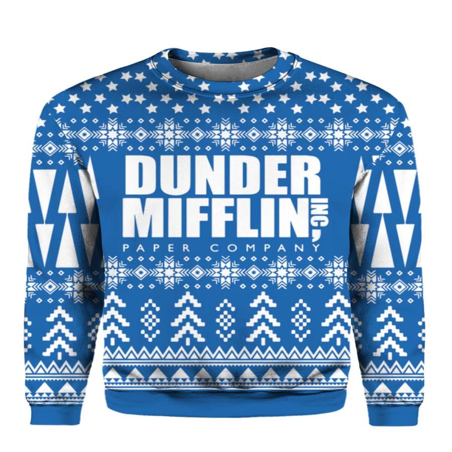 The Office Dunder Mifflin 3D Print Christmas Ugly Sweater