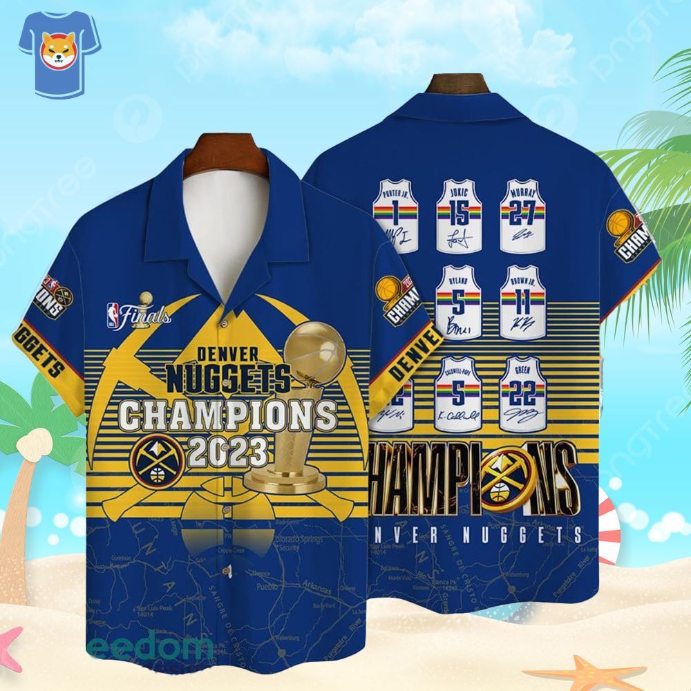 Denver Nuggets The NBA Finals Champions Print 3D Aop Hawaiian Shirt For Men Women