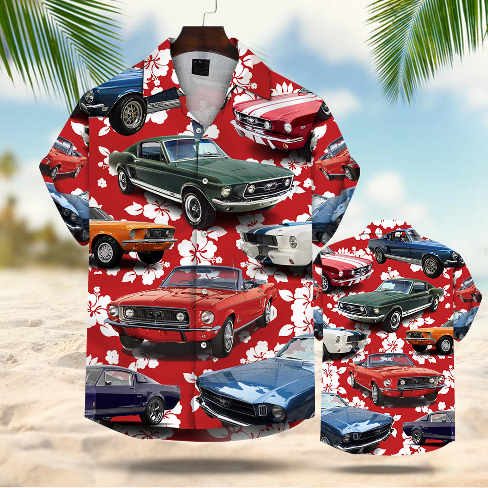 Muscle Car Hawaiian Shirt Vr4 Phts