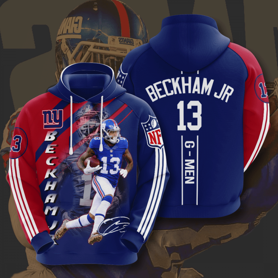 New York Giants Beckham Jr 8 Unisex 3D Hoodie Gift For Fans