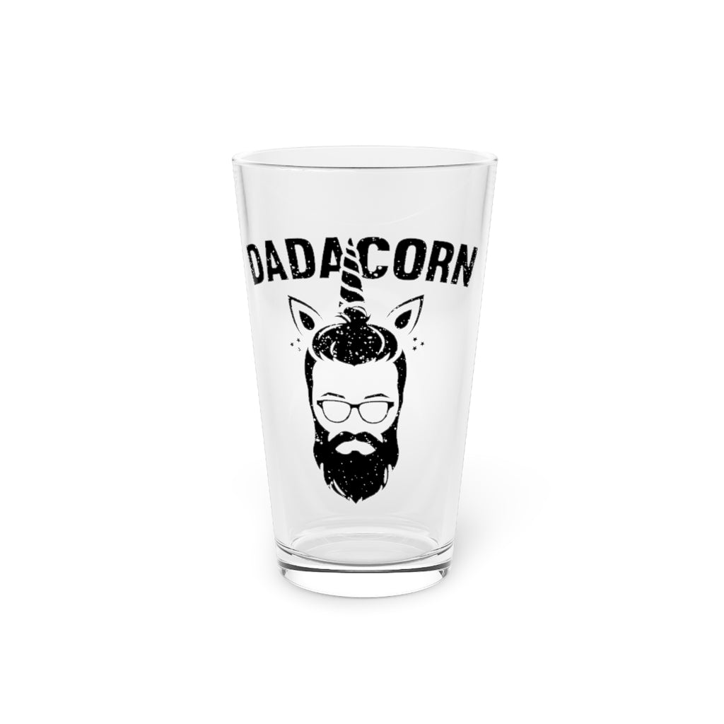 Beer Glass Pint 16Oz  Novelty Goatee Facial Hair Funny Father’S Day Enthusiast Hilarious Bearded Man