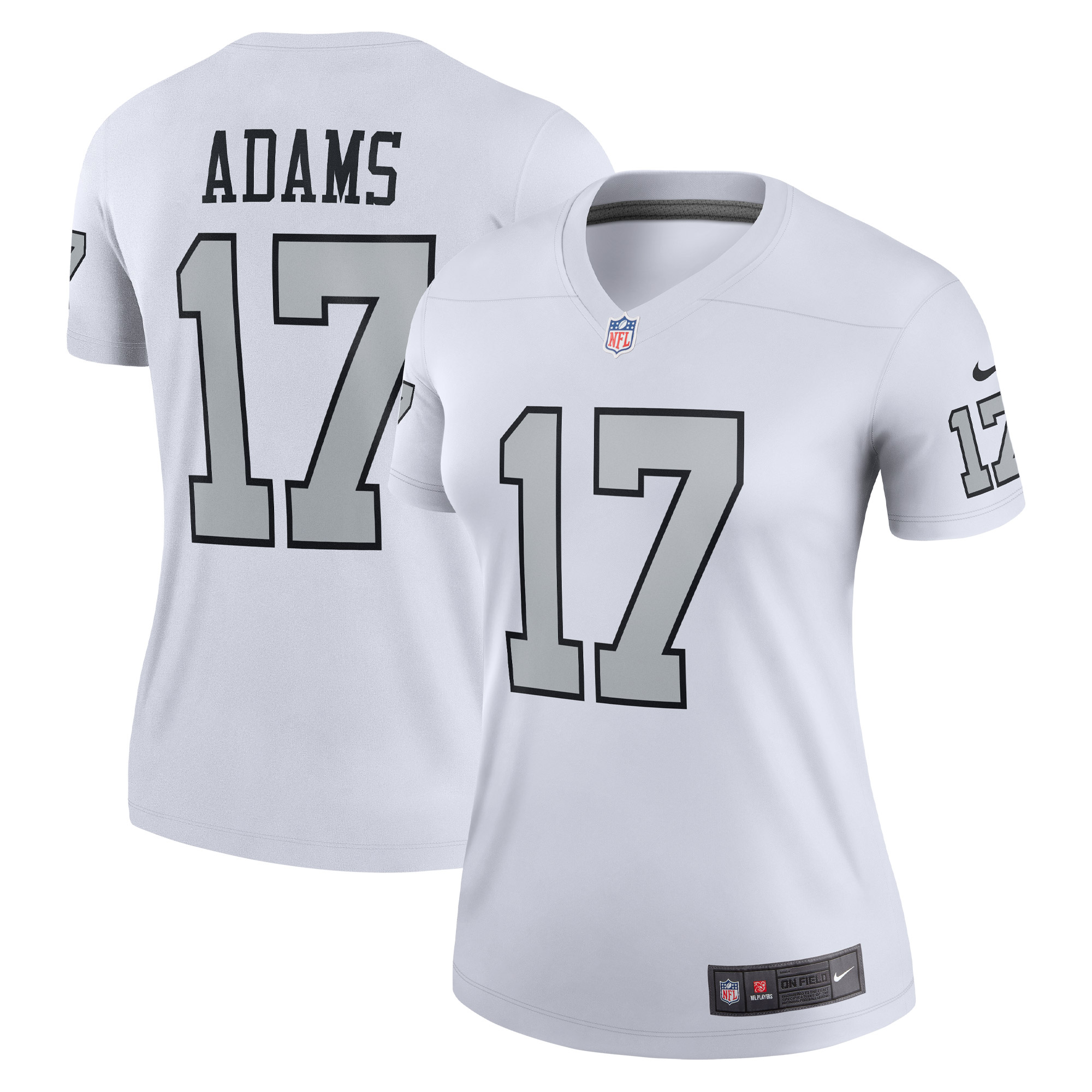 Women’s Las Vegas Raiders Davante Adams White Alternate Legend Jersey