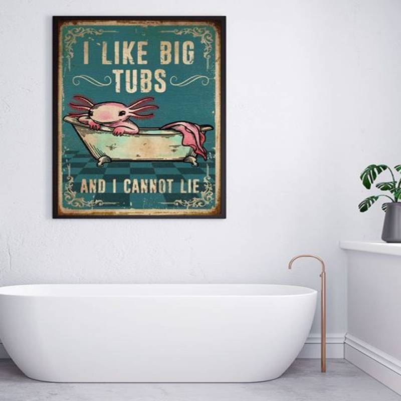 Animal I Like Big Tubs – Unframed Vertical Poster