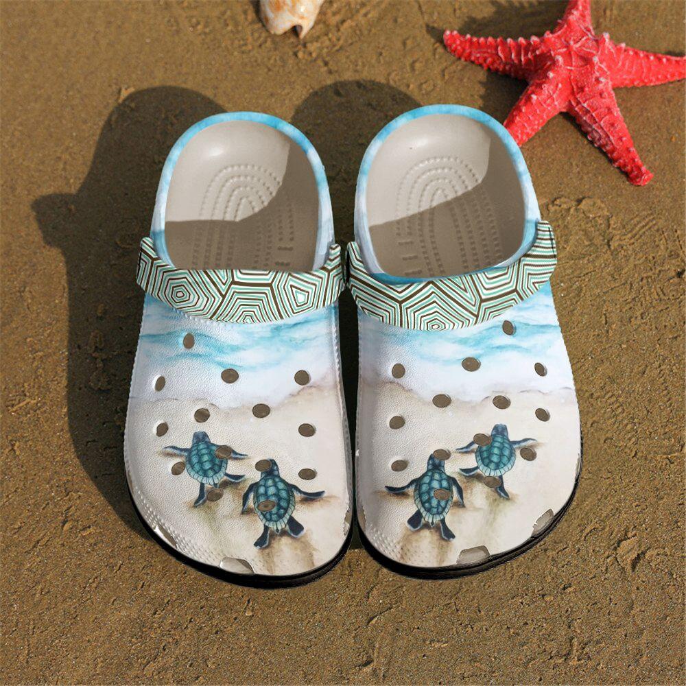 Sea Turtle Personalized Clog, Custom Name, Text, Color, Number Fashion Style For Women, Men, Kid, Print 3D Back To The Sea