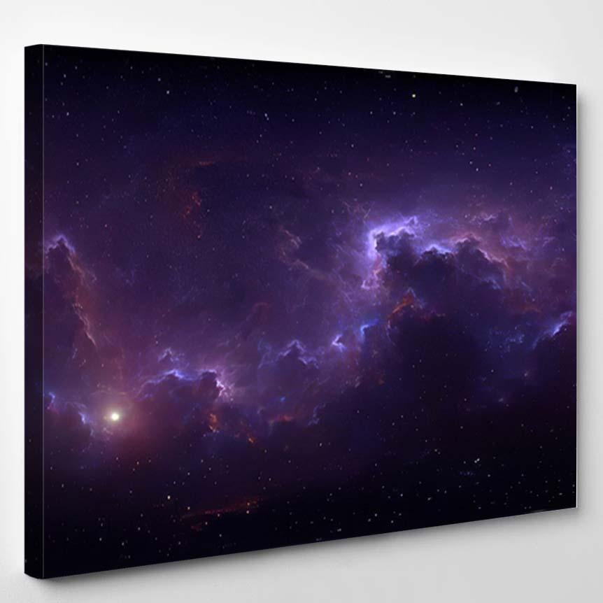 360 Degree Space Background Nebula Stars 2 – Galaxy Sky And Space Canvas Print