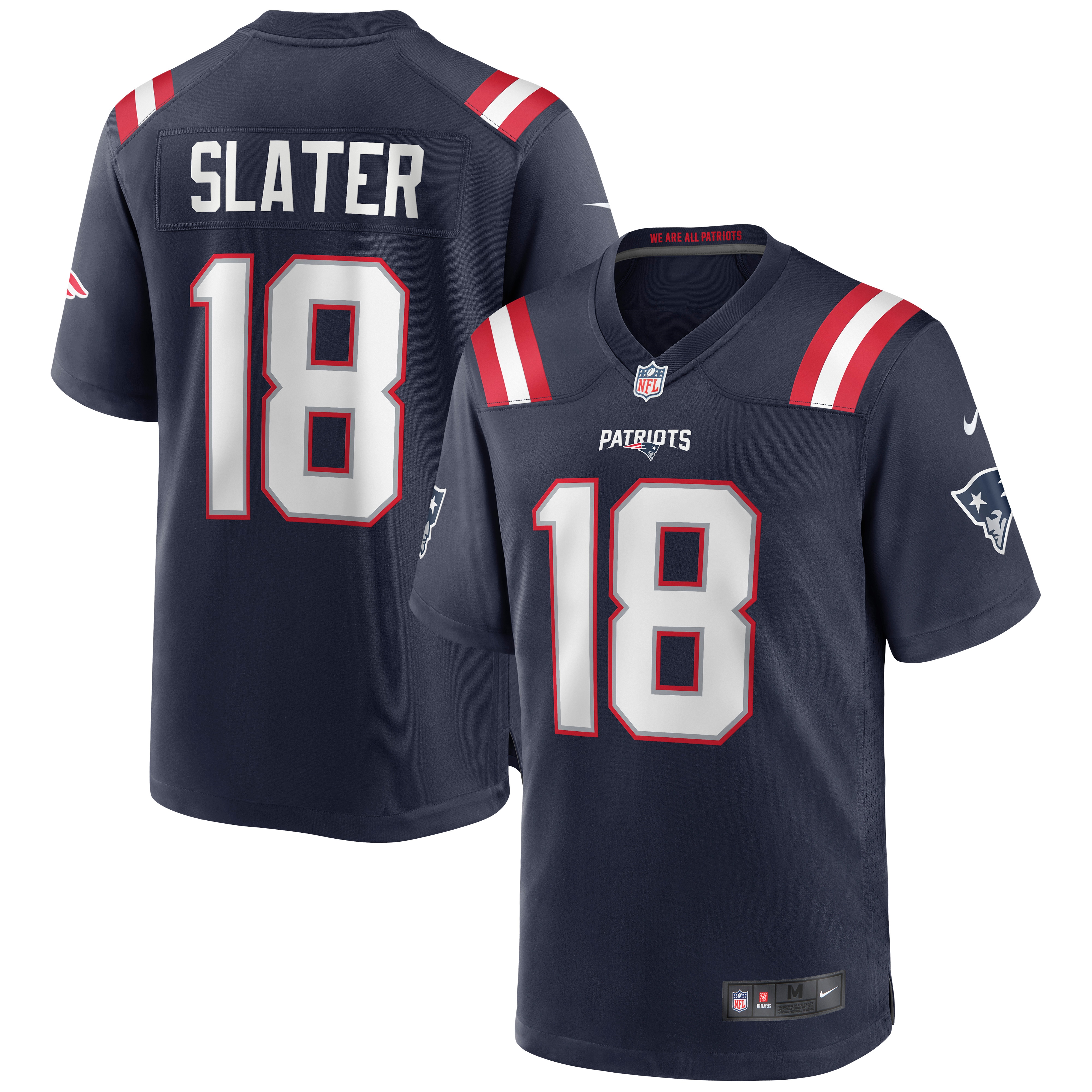 Men’s New England Patriots Matthew Slater Navy Game Jersey