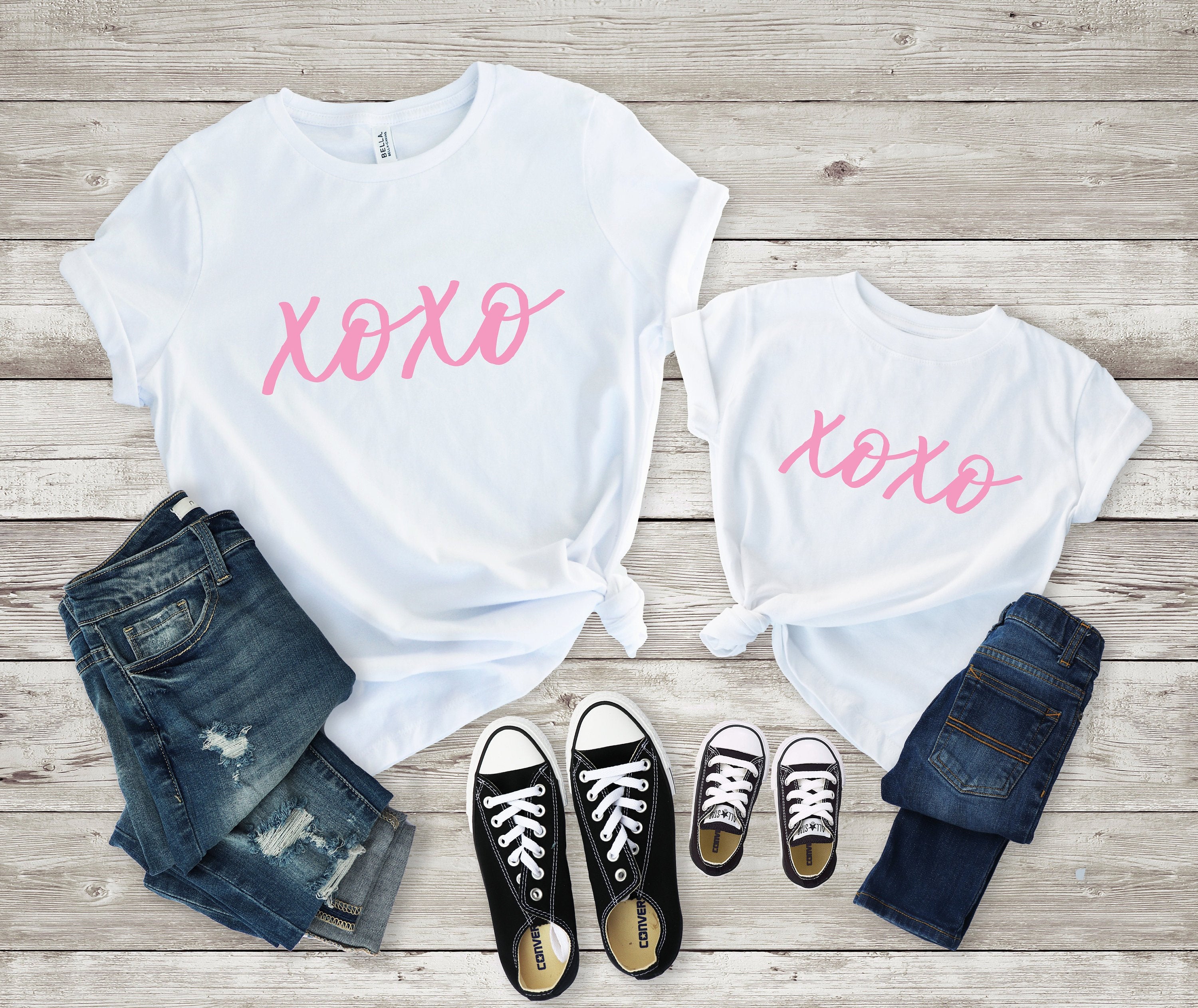 Xoxo Valentines Day Shirt- Matching Valentines Shirt- Mommy And Me Valentines Shirt  -Mom And Daughter Valentines Day Shirt – Mommy And Me