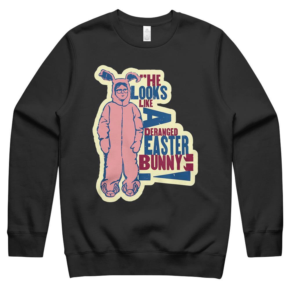 A Christmas Story Deranged Easter Bunny Crewneck Sweatshirt