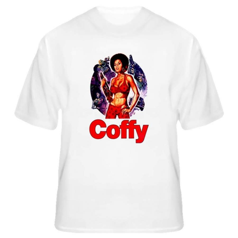 Coffy Foxy Brown Blaxploitation Movie Film Poster Mens T Shirt