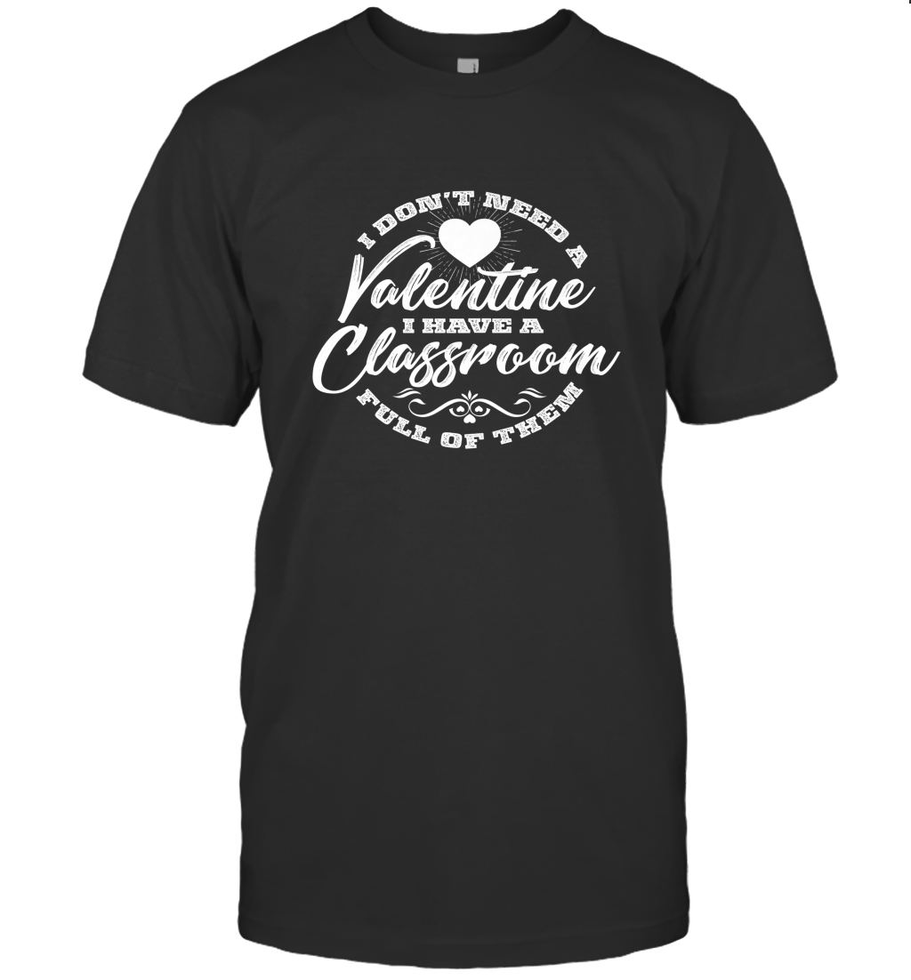 Valentine’s Day Teacher School classroom Art Heart Lover Men’s T-Shirt