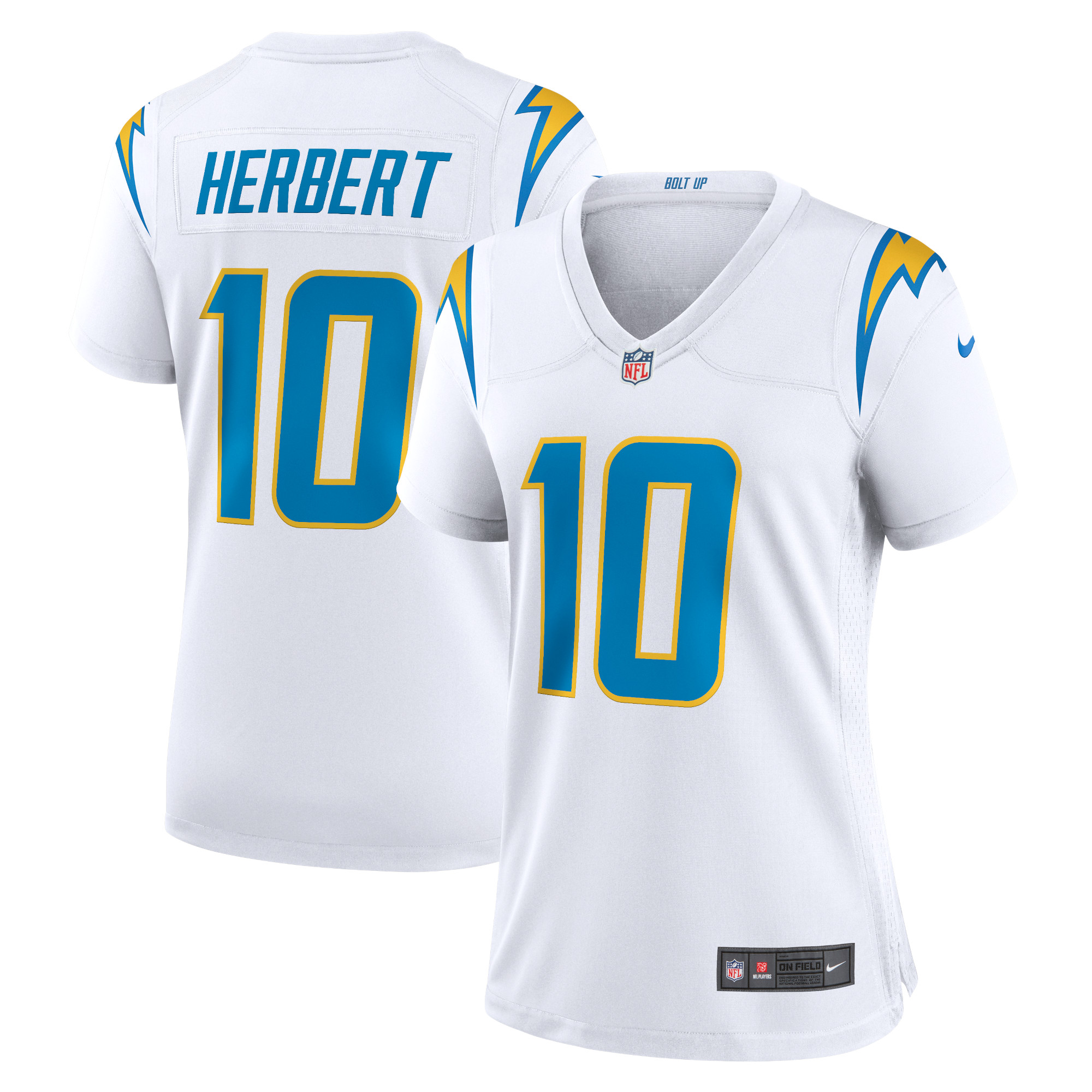 Women’s Los Angeles Chargers Justin Herbert White Game Jersey