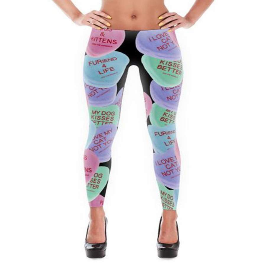 Women’s | Candy Heart | Leggings (Black)