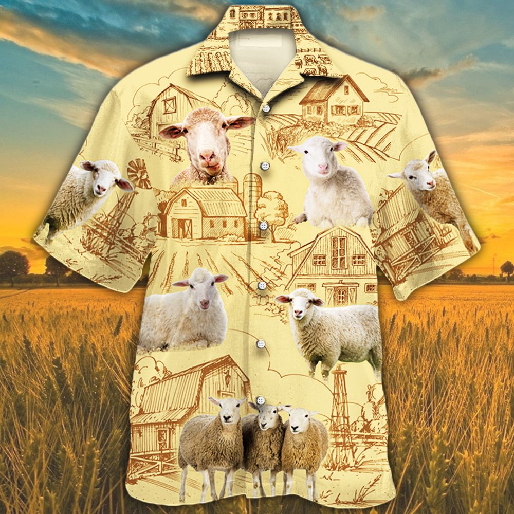 Sheep Lovers Farm Hawaii Shirt Ha29960