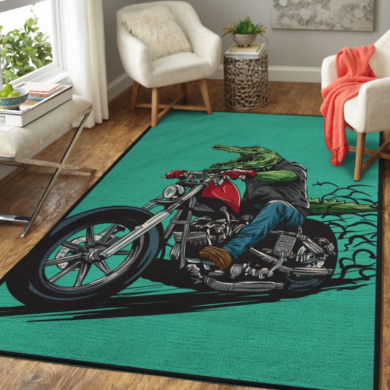 Rug Home Decor Biker Crocodile Sport B – Animal Sport Legends