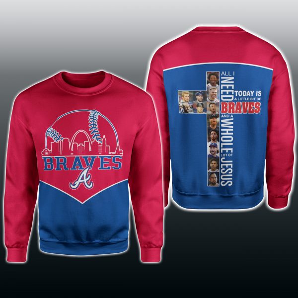 Atlanta Braves 3D All Over Printed Sweater