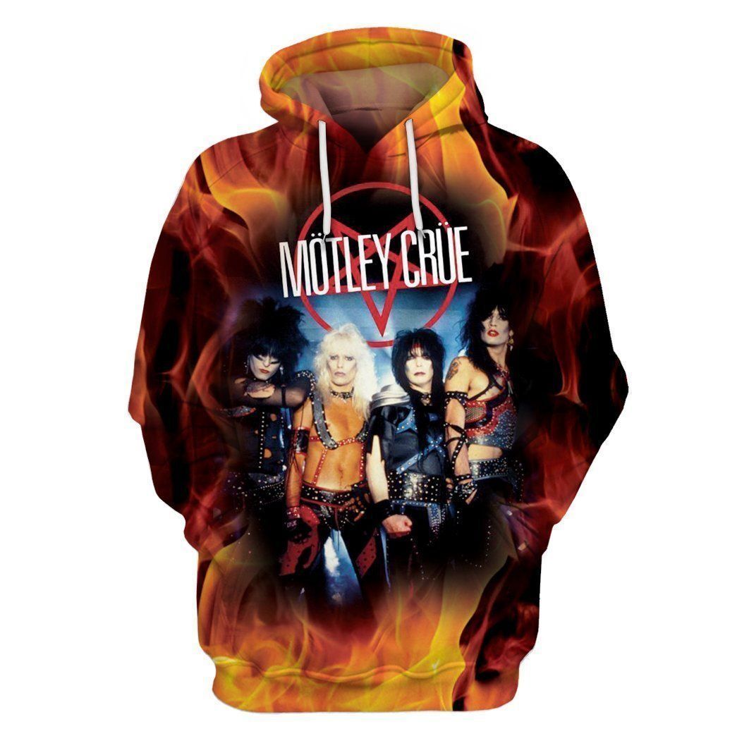 Motley Crue Style 3 3D Hoodie