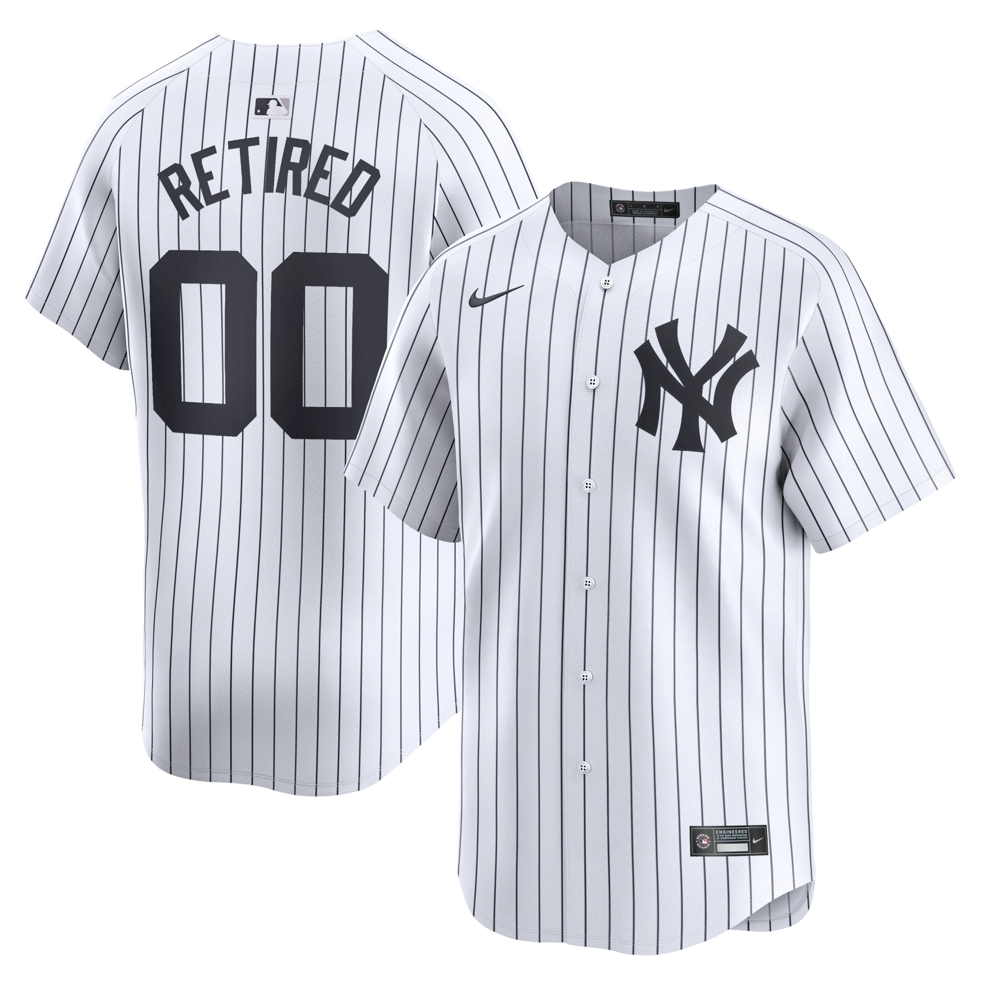 New York Yankees Home Limited Pick-A-Player Retired Roster Jersey – White