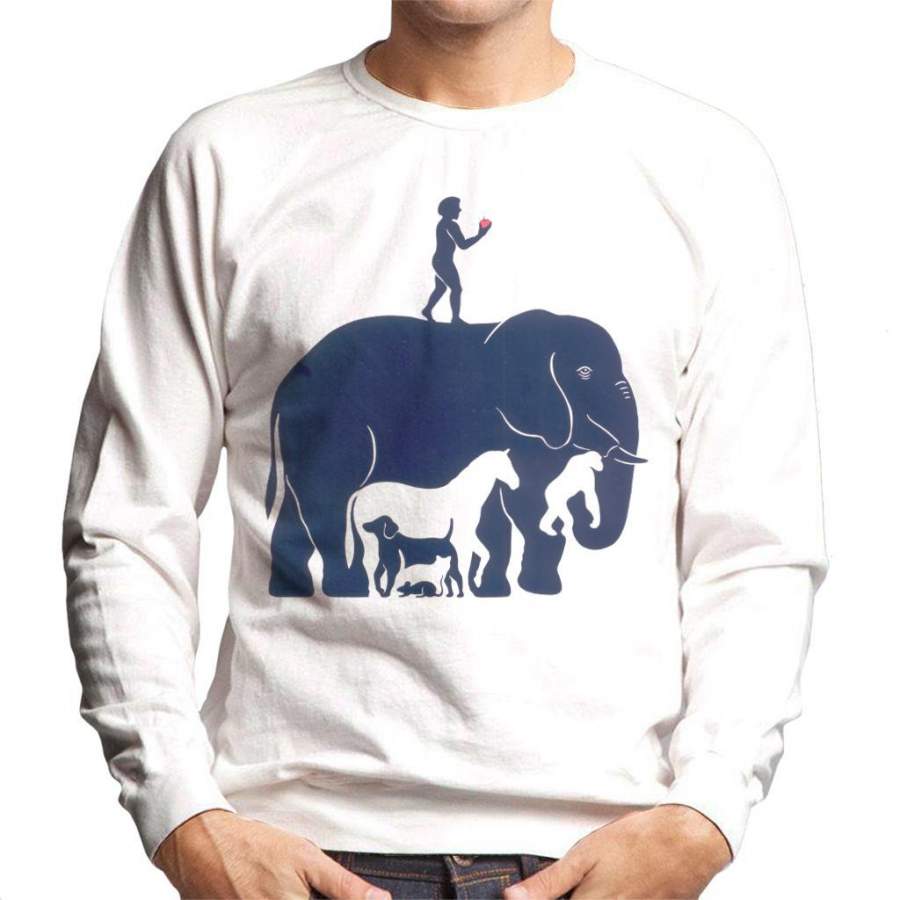 Animals Optical Illusion Men’s Sweatshirt