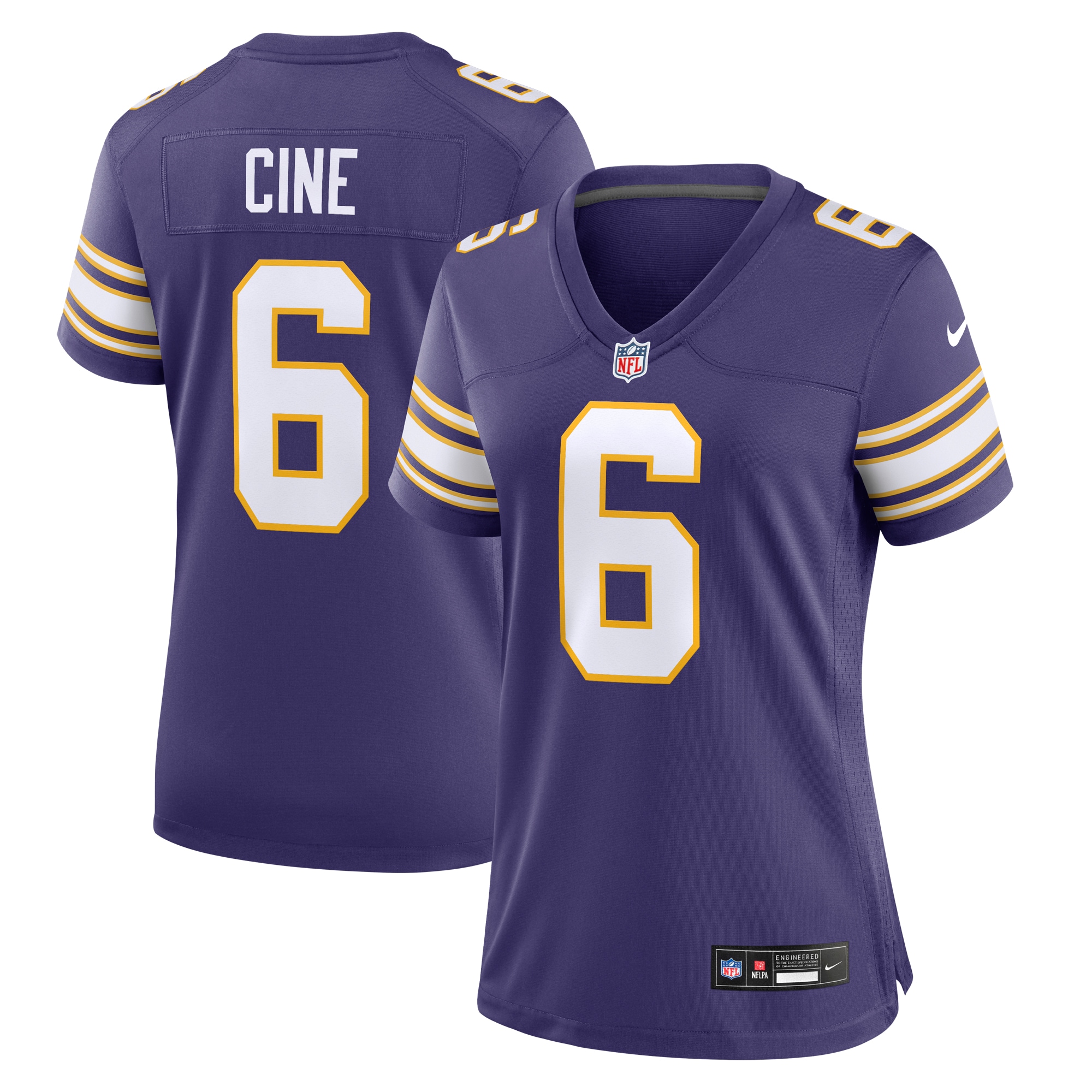 Lewis Cine Minnesota Vikings Women's Classic Player Game Jersey – Purple