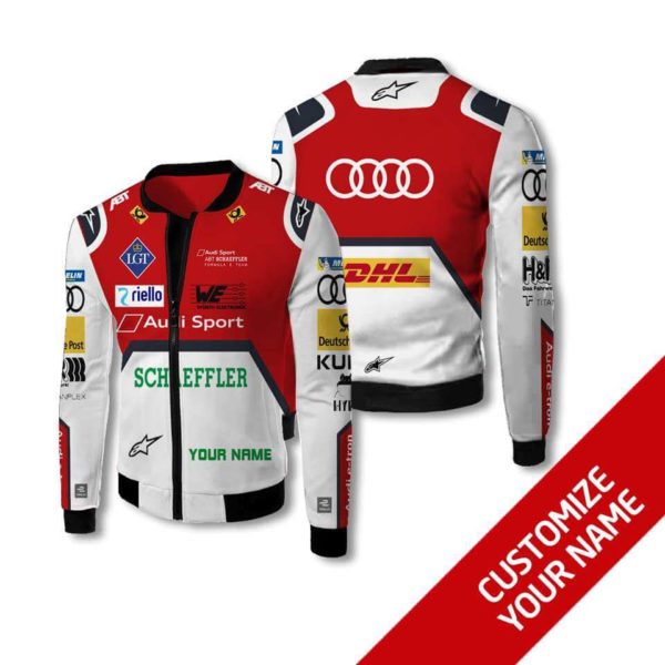 Custom Name Bomber Jacket Audi, Audi 3D Spring Autumn, Mens Casual Jacket Sf24