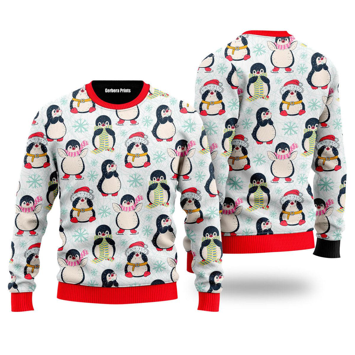 Funny Christmas Penguins Ugly Christmas Sweater | For Men & Women | Uh2260