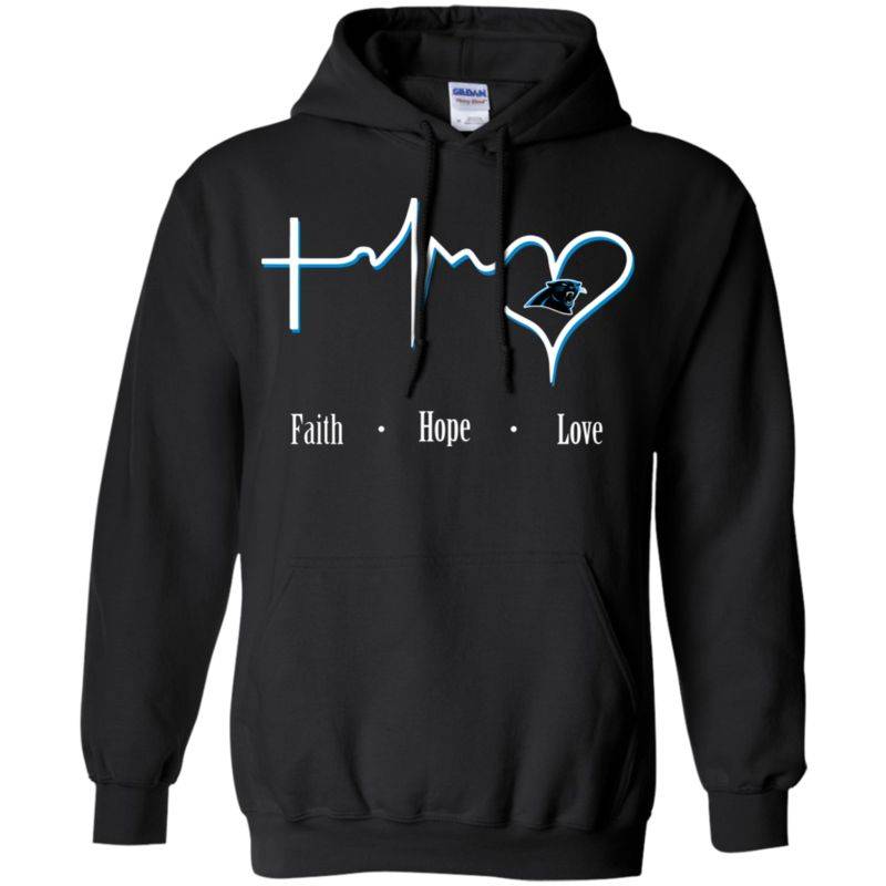 Carolina Panthers Christian Faith Hope Love Xl Black T-shirt Hoodie Sweater