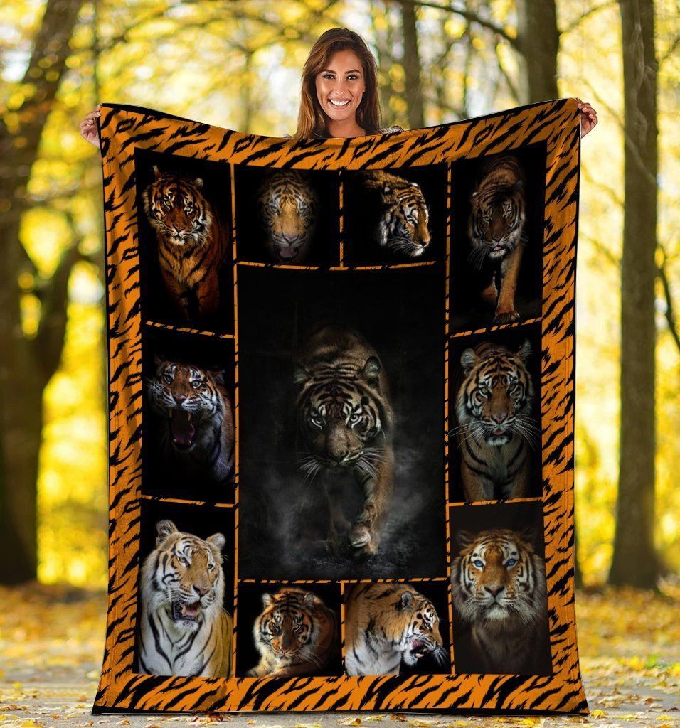 3D Tiger Tigers Wild Animals Lover Gift Fleece Blanket