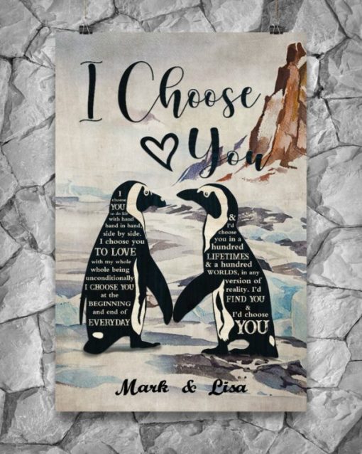 Canvas Poster I Choose You To Do Life With Hand In Hand Wedding Gift Gift For Wife Housewarming Gift Gift For Family Home Decor