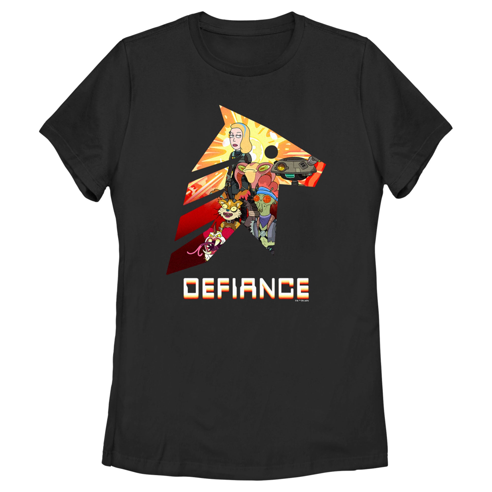 Women’S Rick And Morty Space Beth Defiance T-Shirt