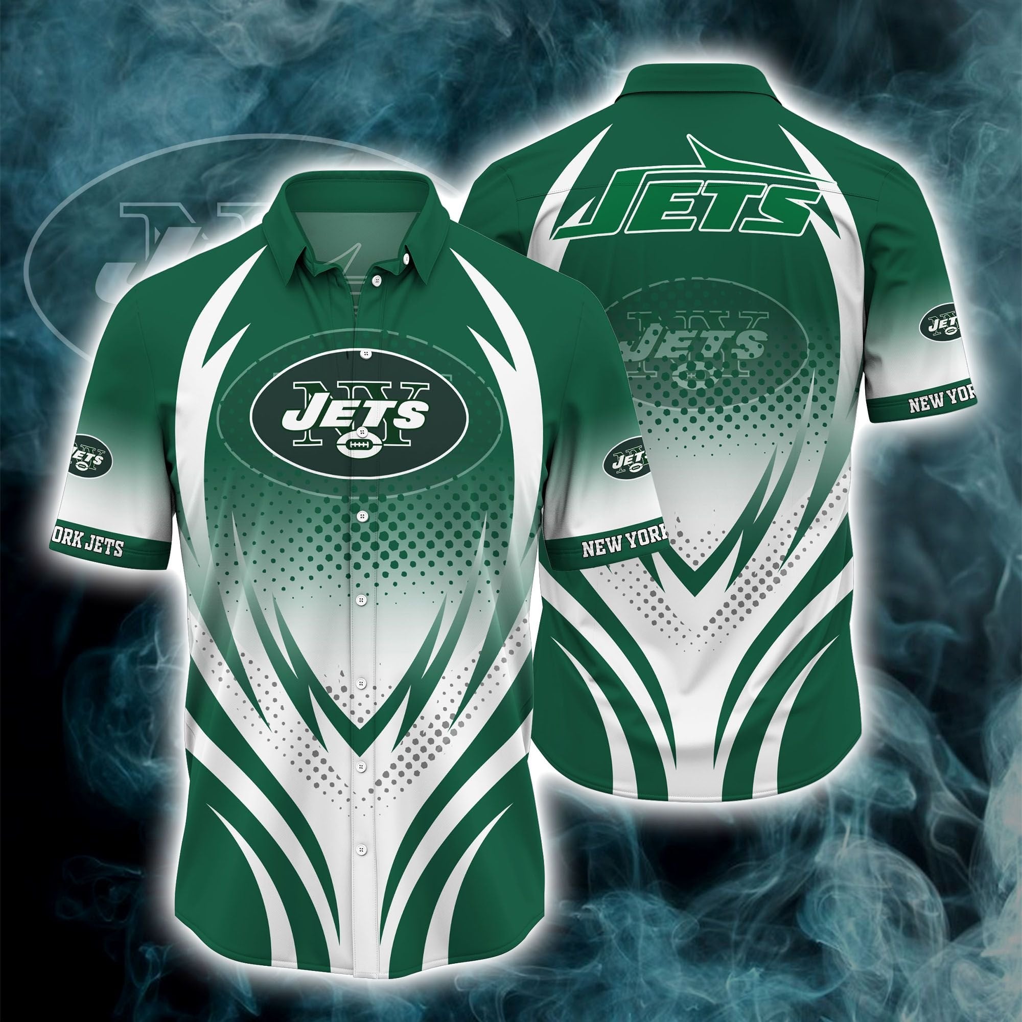 New York Jets Button Down Shirt 3D Print H04Fs