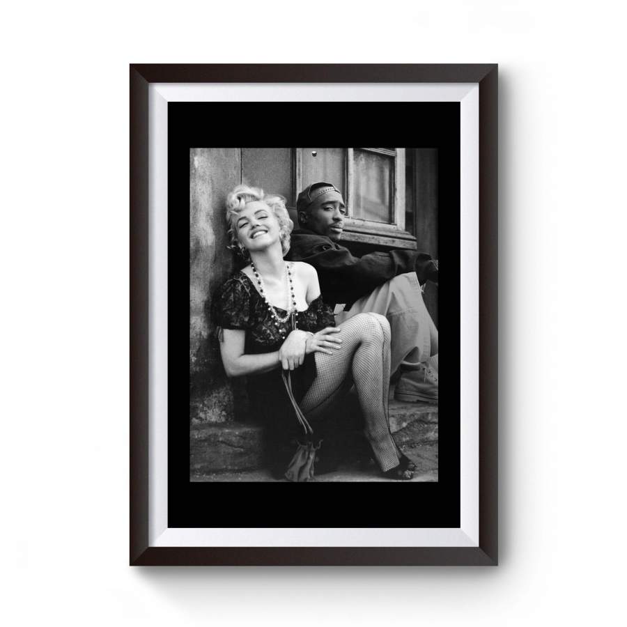 Tupac X Marilyn Monroe Hip Hop Poster