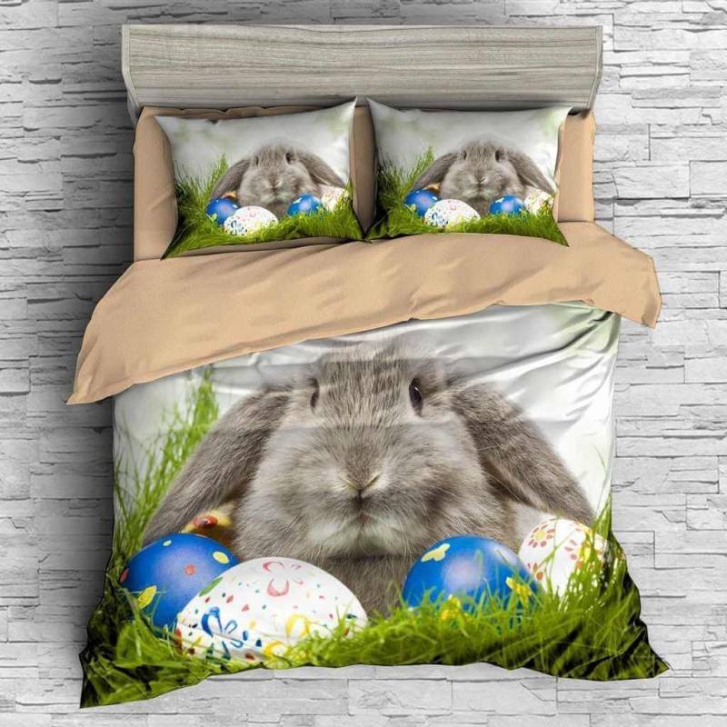 3D Customize Easter Bunny Bedding Set Duvet Cover Set Bedroom Set Bedlinen 5