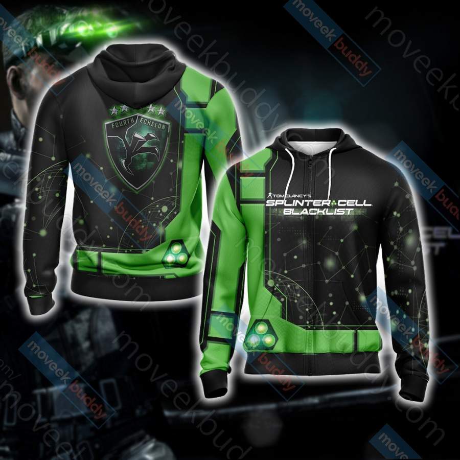 Tom Clancy’s Splinter Cell Zip Up All-over print unisex pullover hoodie