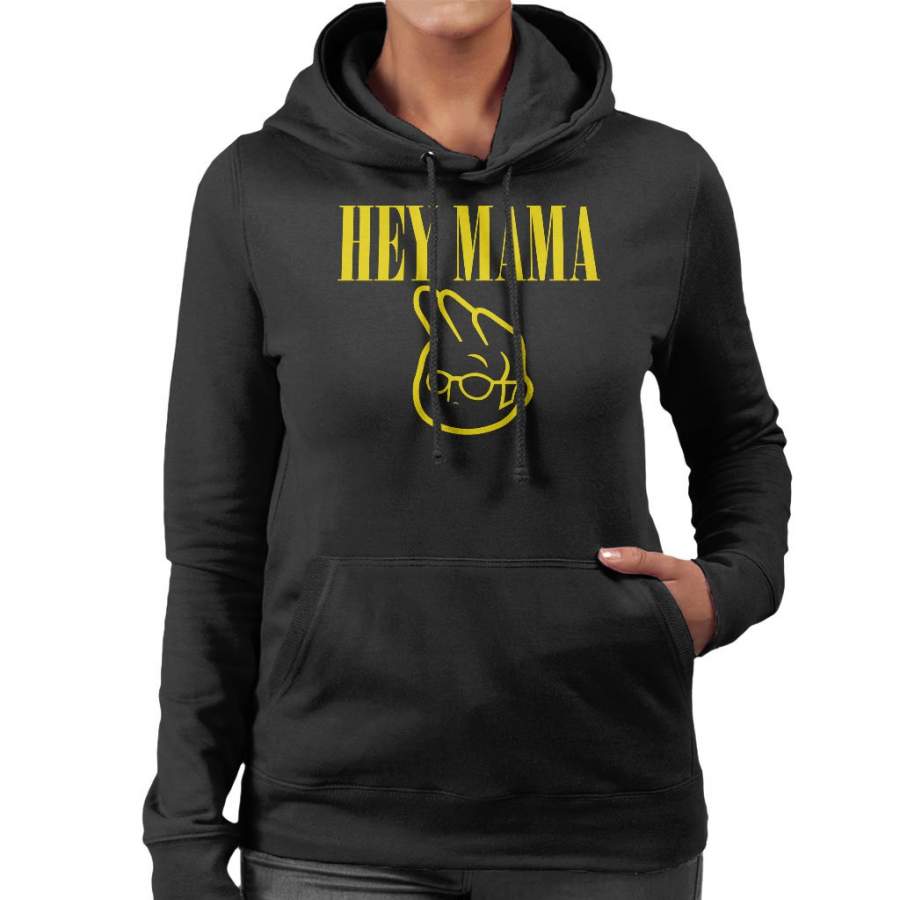 Nirvana Johnny Bravo Mix Women’s Hooded Sweatshirt