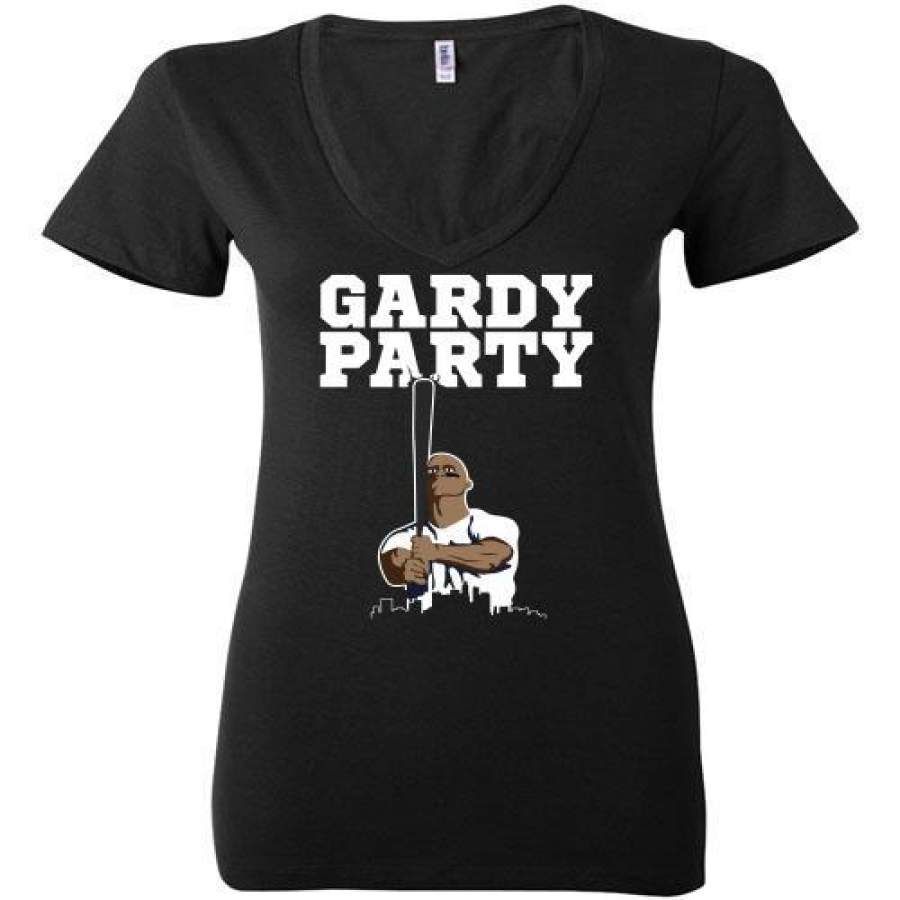 Gardy Party Brett Gardner Ladies Deep V-Neck T-Shirt