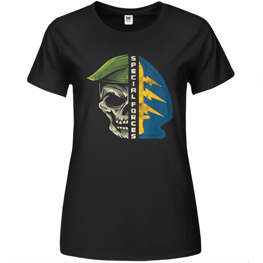 Army Special Forces Green Beret Skull Patch Oda Gift T-Shirt Premium Womens Tshirts