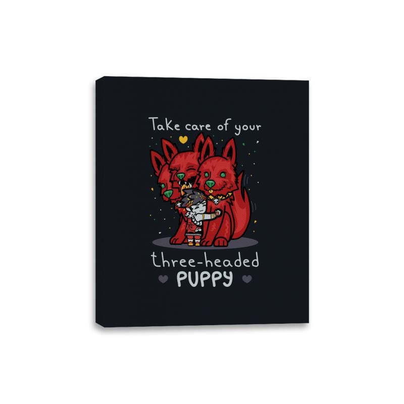 Three-Headed Puppy – Canvas Wraps