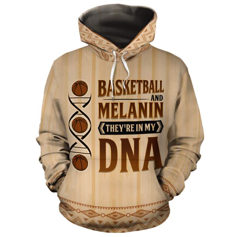 Basketball & Melanin DNA 2 All-over Hoodie