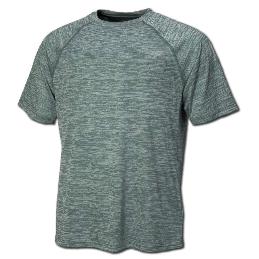 BAW Men’s Dark Green Vintage Heather Dry-Tek Short Sleeve Shirt