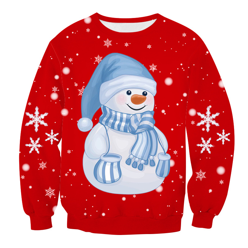 3D Sweater Printing Unisex Novelty Sweaters Women Ugly Christmas Sweater For Gift Santa Elf Funny Xmas Christmas Jumper Pullover alx