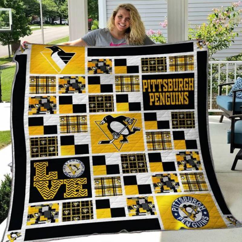 Pittsburgh Penguins Quilt Blanket 03